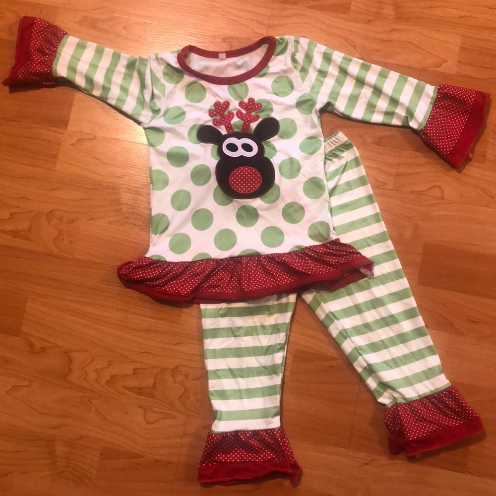 Toddler girls Christmas Outfit